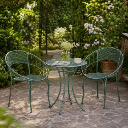 SET BAŠTENSKI MARSEILLE 3KOM.ZELENI STO I 2 STOLICE