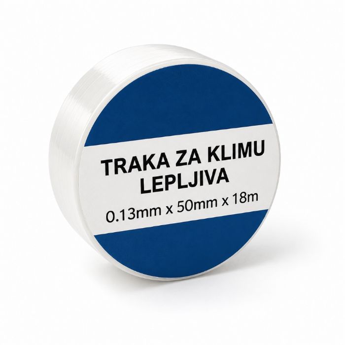 BANDAŽ TRAKA ZA KLIME LEPLJIVA 0.13MM 5CM 18M
