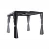 PERGOLA 3X3M ANTRACIT SA STRANICAMA I PODESIVIM KROVOM - 1