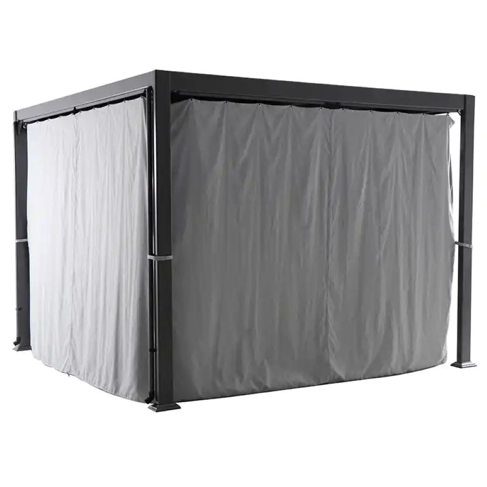 PERGOLA 3X3M ANTRACIT SA STRANICAMA I PODESIVIM KROVOM