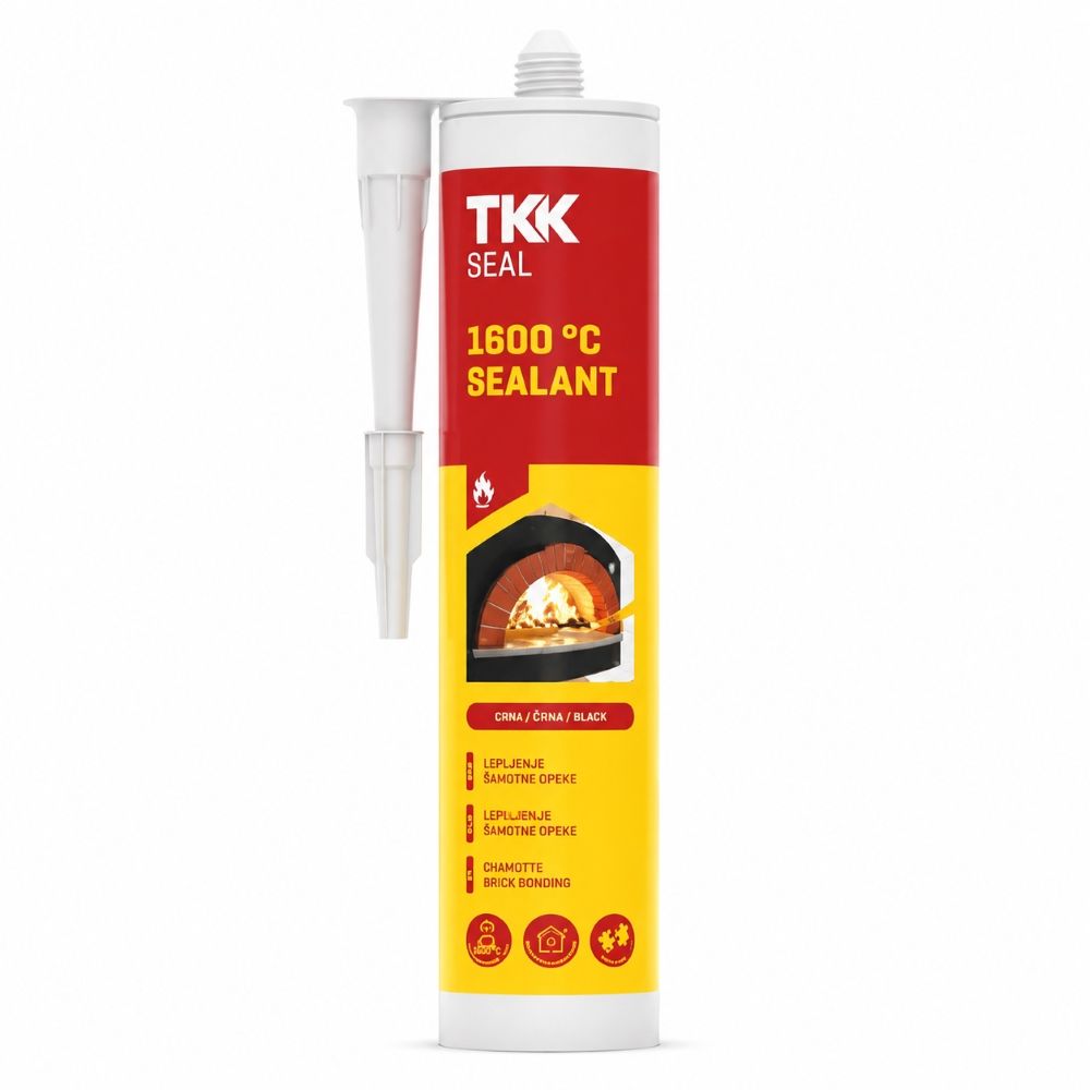 TKK AKRILNA MASA ZA VISOKE TEMPERATURE 1600C 300ml CRNI