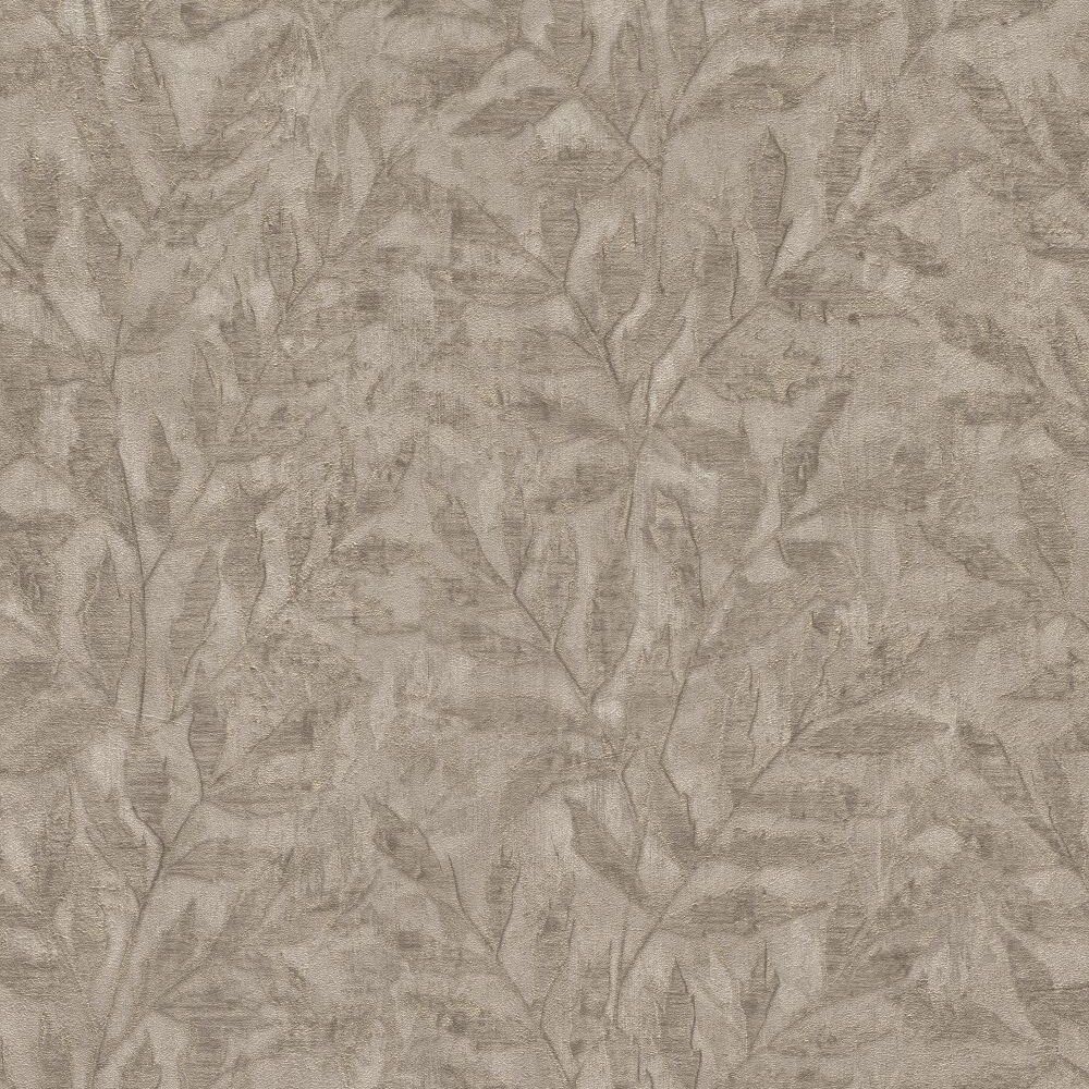 TAPETA RASCH SIVO  ZLATNO LISCE 0.5X10m